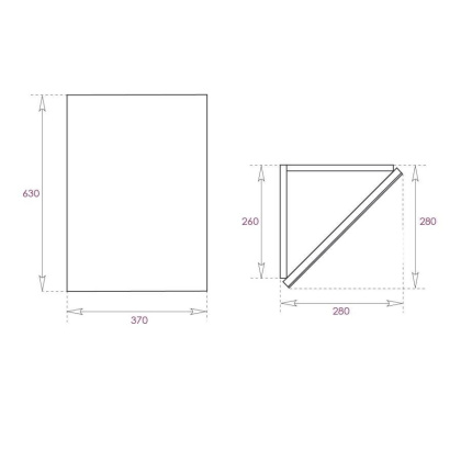 Шкаф-зеркало Onika Мини 30 белый, универсальный, угловой
