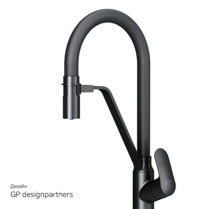 Смеситель Am.Pm Like F8007822 для кухонной мойки, Черный