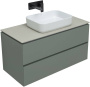 Тумба под раковину Allen Brau Infinity 100 1.21003.CGM олива матовый