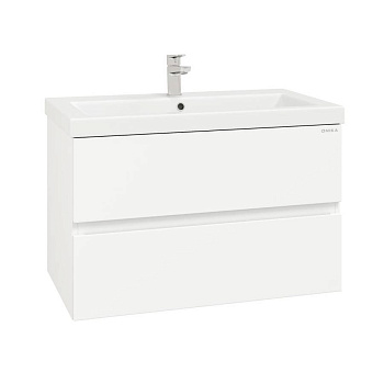 Тумба Onika Эвада 80 подвесная, белая (ум. Миранда 80/ Como-80)