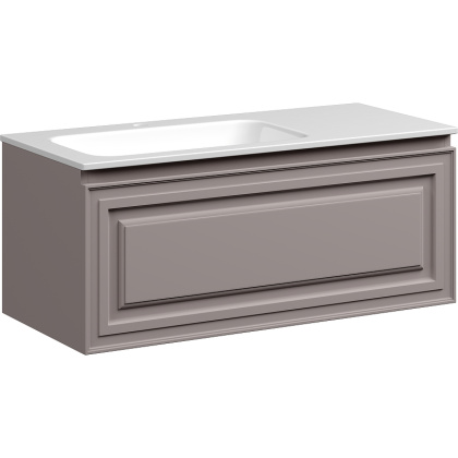 Тумба подвесная SANCOS Very 995х445х406, c одним  ящиком оснащенным доводчиками, левая , Doha Soft , арт.VR100LSM