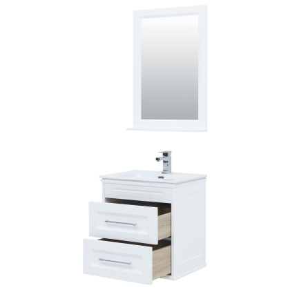 Комплект мебели для ванной Aquanet Бостон М 60 белый матовый