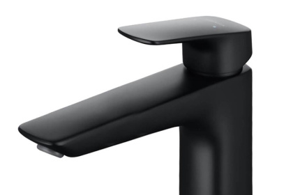 Смеситель для раковины 227 с донным клапаном AQUATEK, матовый черный AQ1005MB ВЕГА 