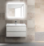 Тумба с раковиной подвесная BelBagno KRAFT 90 Rovere Tabacco, раковина белая Тумба с раковиной подвесная BelBagno KRAFT 90 Rovere Tabacco, раковина белая