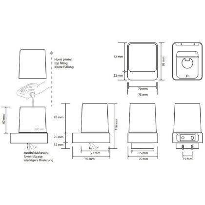 Дозатор для жидкого мыла Bemeta Nero 139309310 Черный матовый, 250 мл