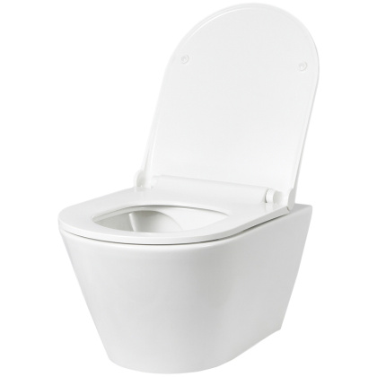 Унитаз подвесной безободковый Creto Logan L3 белый 1003-001-L3W Унитаз подвесной безободковый Creto Logan L3 белый 1003-001-L3W