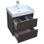 Тумба под раковину Aquanet Nova Lite 60 дуб черный (2 ящика)