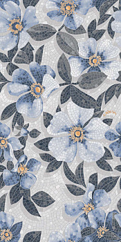 Керамогранит SG591002R Розелла синий декорированный лаппатированный 119,5*238,5*11 (1шт/2,85м2), м2 Керамогранит SG591002R Розелла синий декорированный лаппатированный 119,5*238,5*11 (1шт/2,85м2), м2