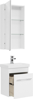 Мебель для ванной Aquanet Августа 50 (Moduo Slim) белый