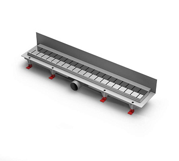 Душевой лоток 75 см Creto Snake CRE-750 SH-P с решеткой, хром