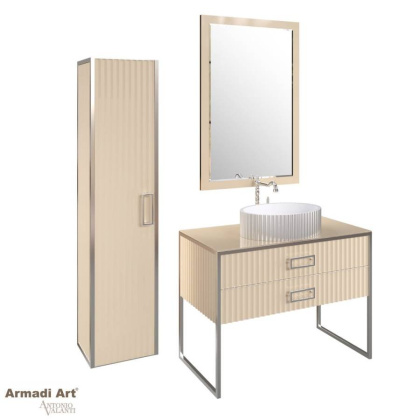 Пенал MONACO капучино глянец + хром 868-CPCR Boheme