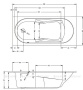 Акриловая ванна Riho Lazy 180x80 LEFT Акриловая ванна Riho Lazy 180x80 LEFT