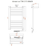 Полотенцесушитель Аспект эл ТЭН 2 П 100*50 (ЛЦ6) Полотенцесушитель Аспект эл ТЭН 2 П 100*50 (ЛЦ6)