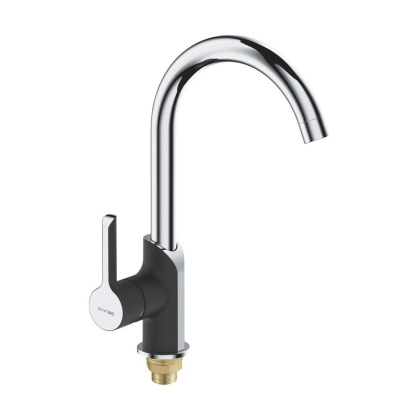 Смеситель для кухни латунь, черный S6053H