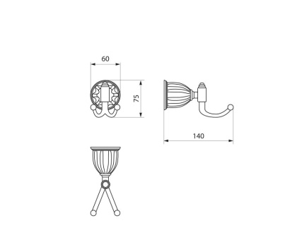 Крючок двойной RUSH Socotra (ST12220)