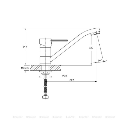 Смеситель для кухни Agger Punctual A1600000 Смеситель для кухни Agger Punctual A1600000