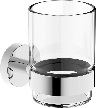 Подстаканник одинарный RUSH Victoria, 9х7х8 см, хром, VI71310