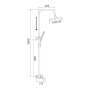 Душевая стойка со смесителем Shevanik S41H S4136H