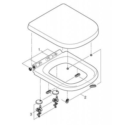 Сиденье для унитаза с микролифтом, GROHE Euro Ceramic, альпин-белый, (39330001) Сиденье для унитаза с микролифтом, GROHE Euro Ceramic, альпин-белый, (39330001)