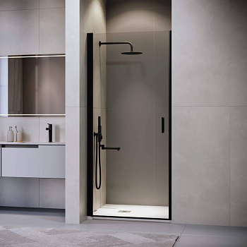 Душевая дверь  90*195 RGW LE-003-B Чёрный/Прозрачное/6 мм