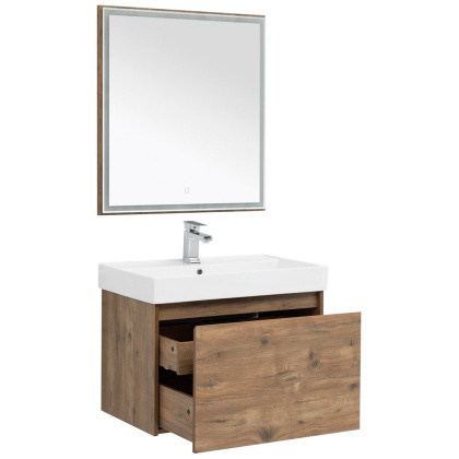 Мебель для ванной Aquanet Nova Lite 75 дуб рустикальный (1 ящик)