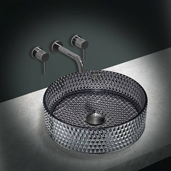 Раковина стеклянная Vincea VBS-5GL03, 400*400*125, накладная, цвет черный Раковина стеклянная Vincea VBS-5GL03, 400*400*125, накладная, цвет черный