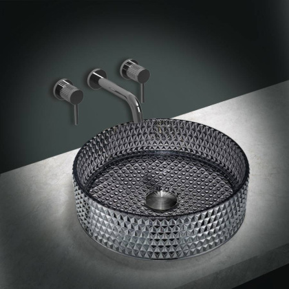 Раковина стеклянная Vincea VBS-5GL03, 400*400*125, накладная, цвет черный Раковина стеклянная Vincea VBS-5GL03, 400*400*125, накладная, цвет черный