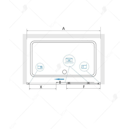 Душевая дверь RGW Classic CL-14 140 32091414-11 профиль Хром стекло прозрачное