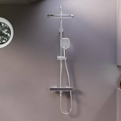 953810000 Gala душевая система с ванно  душевым ТМС смесителем, Хром