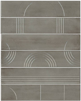 Панно Мажорель серый глянцевый (из 6 частей 6х28,5) 36x28,5x1 Панно Мажорель серый глянцевый (из 6 частей 6х28,5) 36x28,5x1