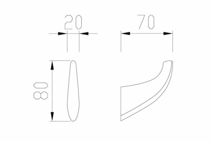 Крючок ABBER Nord AA1550 хром
