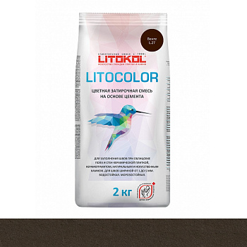 Затирка цементная LITOCOLOR L.27 венге