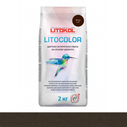 Затирка цементная LITOCOLOR L.27 венге