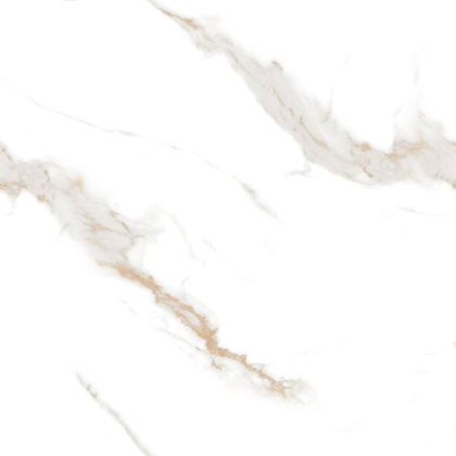 Calacatta Sharp Gold Керамогранит белый 80х80 Полированный