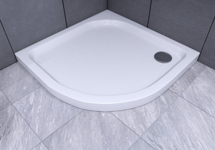 Душевой поддон Акватек 90 DP-0000003 с ножками полукруглый