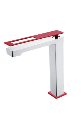 Смеситель для раковины Boheme Q Chrome-Red Смеситель для раковины Boheme Q Chrome-Red