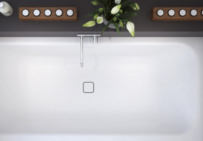 TITAN-VARIO-180-80-BLD Ванна из литьевого мрамора, встраиваемая в подиум Цвет Белый  TITAN-VARIO-180-80-BLD Ванна из литьевого мрамора, встраиваемая в подиум Цвет Белый