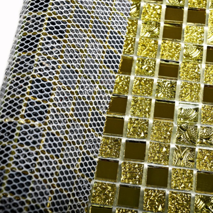 Мозаика Bonaparte Стеклянная Mirror gold 30х30 см, м2