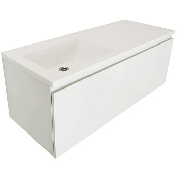 Комплект мебели Dallas Luxe 1200х482 левосторонний подвесной 1 ящик (ШхГхВ) 1192х476х430