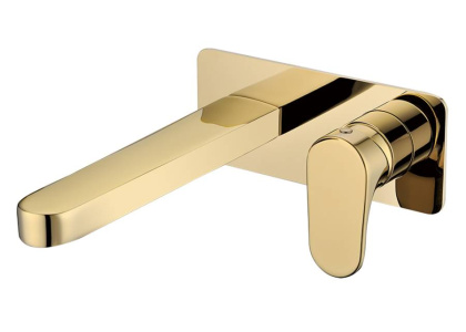 Смеситель для умывальника из стены SPECTRE Gold Смеситель для умывальника из стены SPECTRE Gold