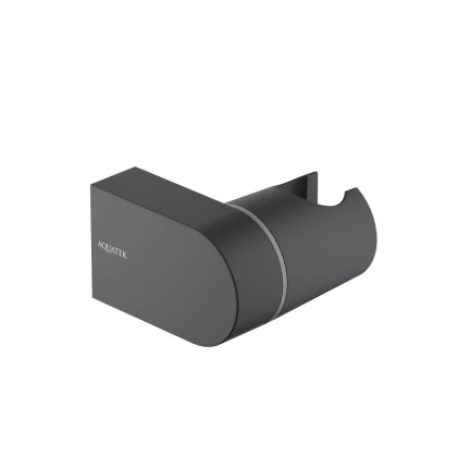 Держатель ручного душа AQUATEK, матовый черный AQ2406MB Держатель ручного душа AQUATEK, матовый черный AQ2406MB