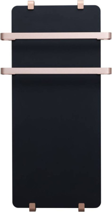 Полотенцесушитель электрический Allen Brau Infinity 140x44 с рейлингом 2.0 и креплением, медь браш