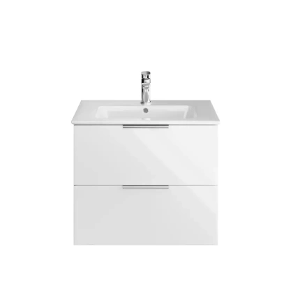 Тумба PIANO Forte подвесная 65 см, 2 ящика, белый глянцевый Тумба PIANO Forte подвесная 65 см, 2 ящика, белый глянцевый