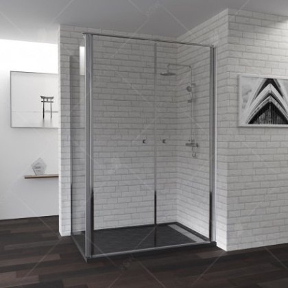 Душевой уголок RGW PA-47, 04084787-11, 80 х 70 x 185 см, дверь распашная, стекло прозрачное, хром