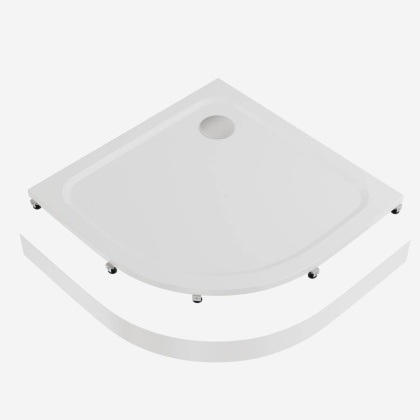 Экран акриловый Creto Roma 80х80 для поддона 8-1002