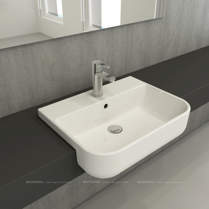 Раковина Milano размер  56x43 см , цвет белый, 1303-001-0126, шт Раковина Milano размер  56x43 см , цвет белый, 1303-001-0126, шт