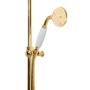 GOLF-CD-02-Bi Душевая стойка со смесителем, верхним и ручным душем Исполнение: Бронза, Ручки: Бронза  GOLF-CD-02-Bi Душевая стойка со смесителем, верхним и ручным душем Исполнение: Бронза, Ручки: Бронза