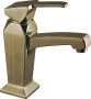 LEGEND-LSM2-03/24 Смеситель на раковину однорычажный с донным клапаном, золото, ручка золото