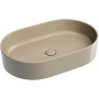 Умывальник чаша накладная овальная (цвет Капучино Матовый) Element 608*385*122мм