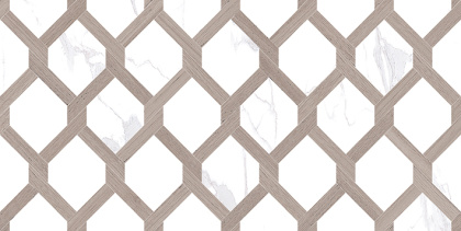 Плитка настенная Statuario табачный узор 08-00-17-2466 20х40 (15шт/1,2м2), м2